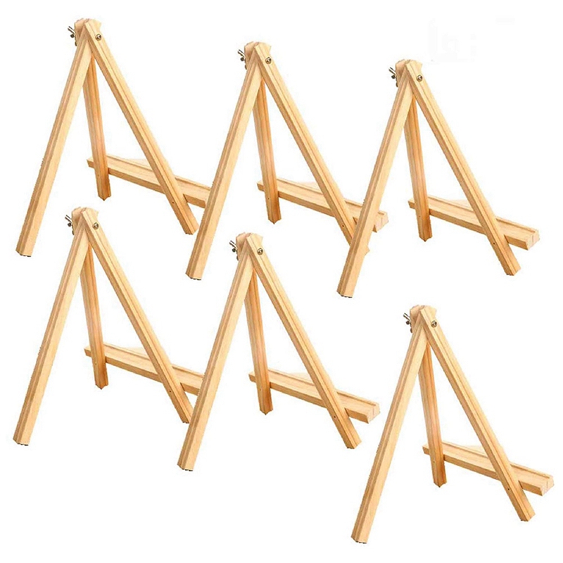 Trépied en bois, support de bureau réglable pour peinture sur toile, pour fête: Default Title