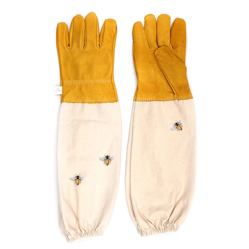 Bijenteelt Handschoenen Imker Voorkomen Handschoenen Beschermende Mouwen Geventileerde Professionele Anti Bee voor Bijenteelt Imker Bijenkorf