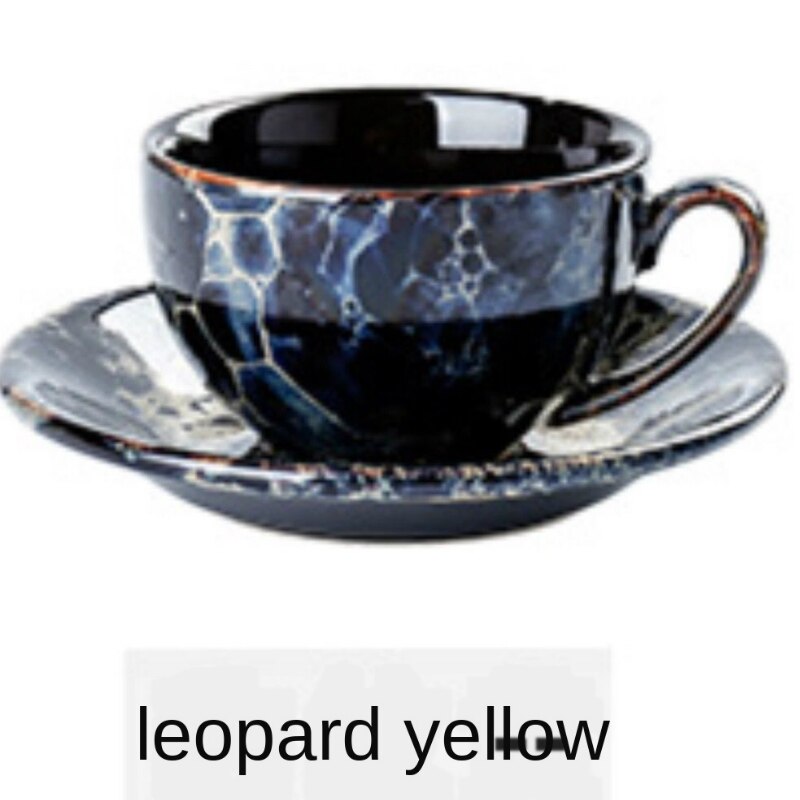 Moro glødende klassisk luksus porselen kopp og tallerken keramikk enkle te sett kaffekopper tazas para kafe kjøkkenutstyr