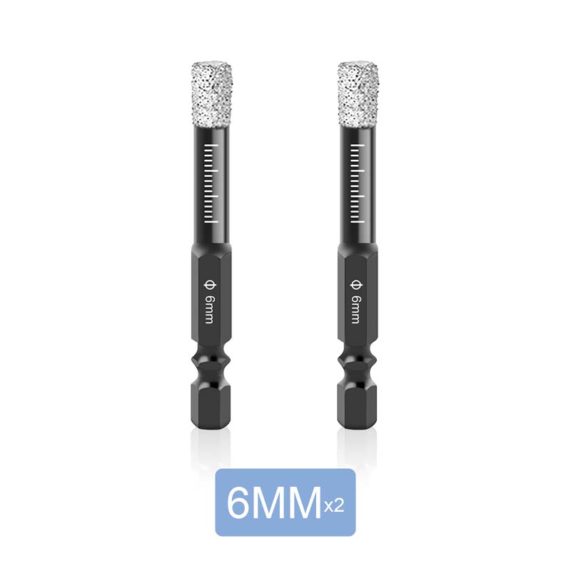 Dry Diamond Drill Bits Set for Granite Ceramic Marble Tile Stone Glass Hard Material Hex Shank Masonry Hole Saw Drill Bit 5-16mm: Gold