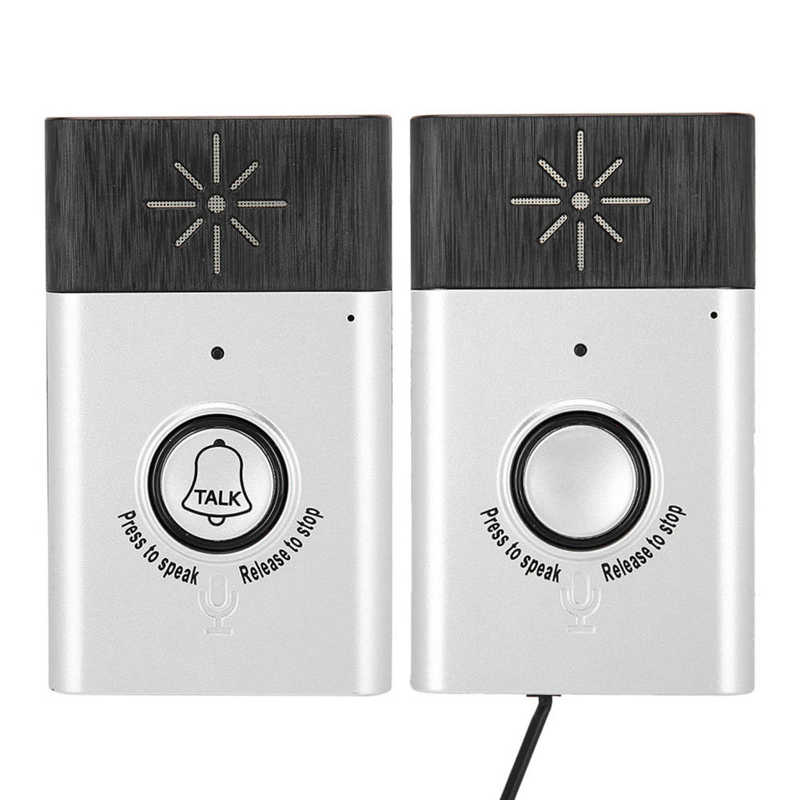2.4GHz Mini Portable Dual Way Voice Intercom Wireless Doorbell Interphone System Intercom Doorbell