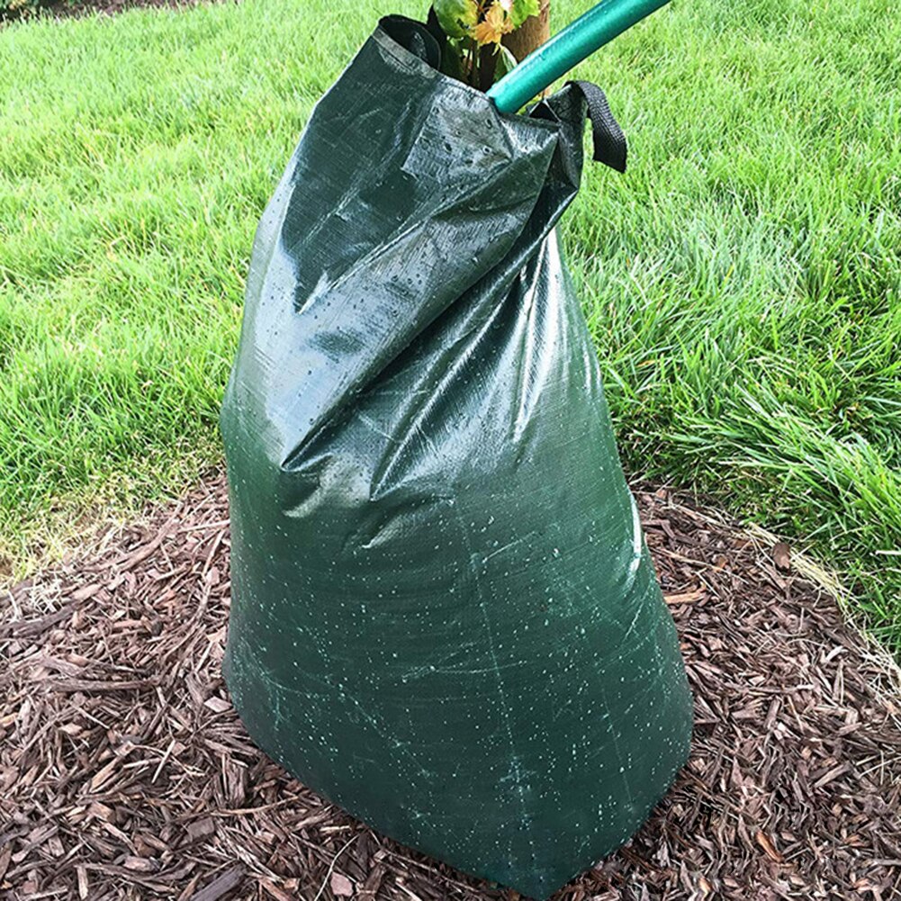 Bolsa de riego para árboles de 20 galones/75L, bolsa de goteo colgante para plantas de jardín, bolsa de agua reutilizable para árboles agrícolas, bolsas de riego por goteo lento