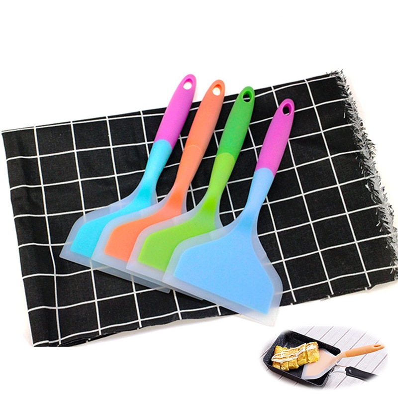 Spatule en Silicone viande œuf viande boeuf | Grattoir de cuisine, large pelle à Pizza antiadhésifs toupets lève-aliments, ustensiles de cuisine domestiques