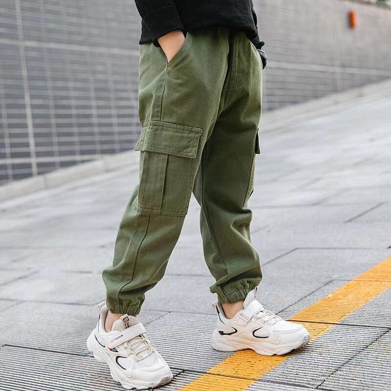 Boys Pants Spring and Autumn Children's Casual Sports Trousers All-match Overalls Kids Clothes BK01