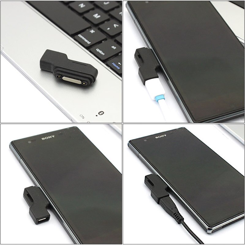 Sony xperia series  z3 z3 compact  z2, z1, z1 compact mini , z3 tablet compact -puhelimeen, micro-usb-kaapelilla ja magneettisella latausliittimellä.