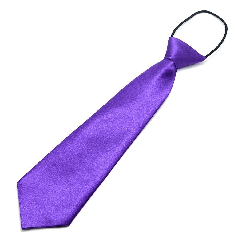 Corbata de niño lazo de bebé, corbatas fáciles para la escuela para niños pequeños: Morado