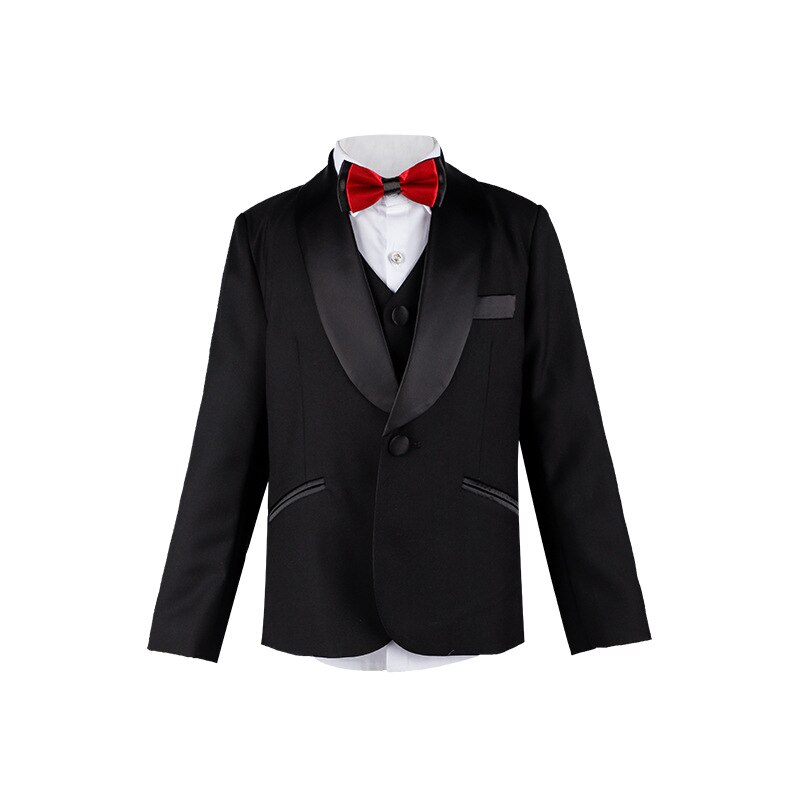 Boys Wedding Suit Moring Coat Teen Gentlemen Kids Formal Tuxedo Dress Child Party Blazer Vest Bowtie Pant Toddler Clothes Sets