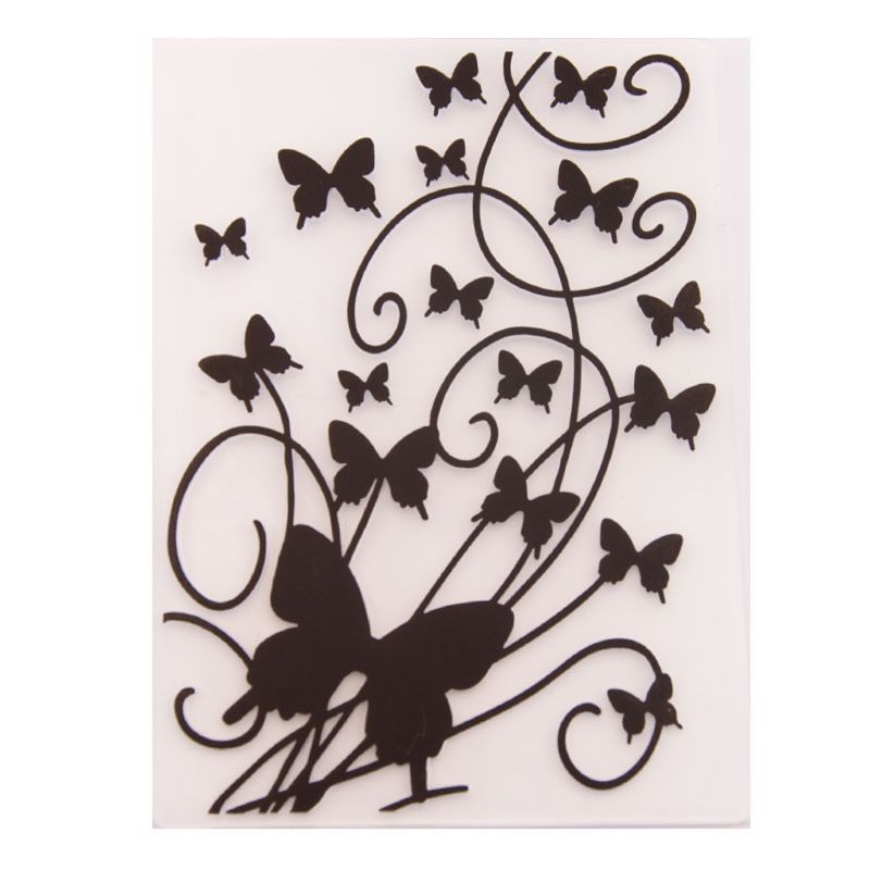 Plastic Embossing Folder Template DIY Scrapbook Photo Album Card Making Decoration Crafts Butterfly
