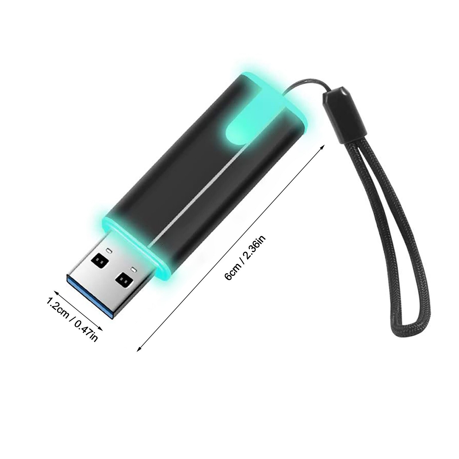 Usb 3.0 Flash Drive With Led Waterproof Aluminum Usb Memory Stick Drive With Led Aluminum Alloy U Disk 8/16/32/64/128g Usb Hubs