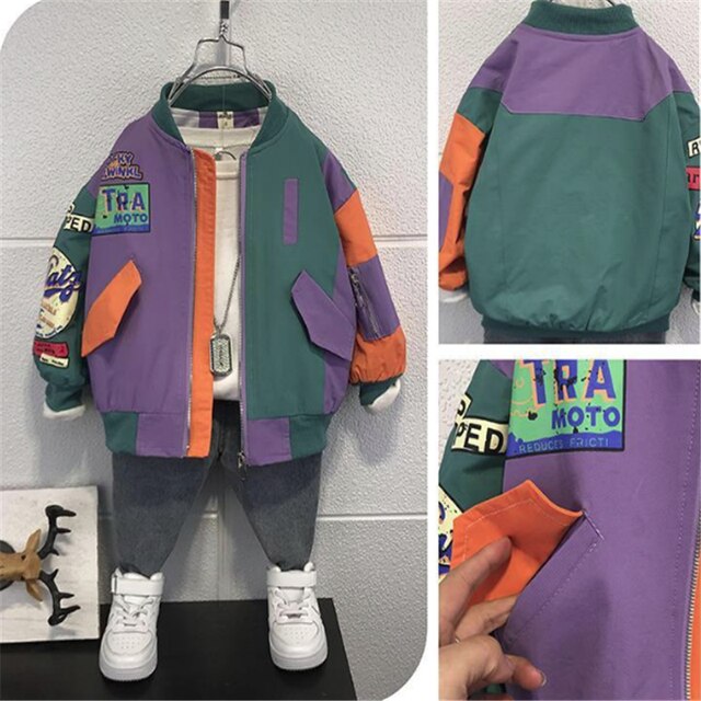 Jongens Bovenkleding Lente Herfst 2022 Kinderen Casual Jas Voor Baby 2 Tot 8 Jaar Kinderen Mode Sport Jassen Kleding Peuter outfits: green / 12m