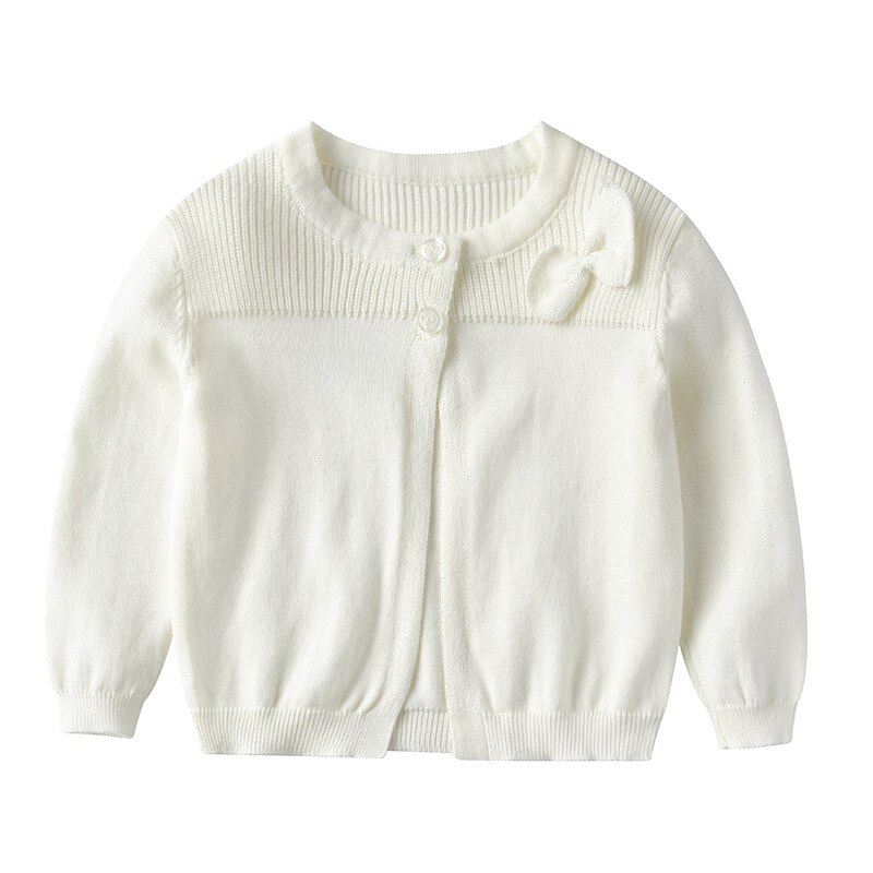 1-5yrs Gray Girls Sweater Cardigan Single Button Spring Outerwear Boys Jacket for 1 2 3 4 5 Year Old Kid Clothes 185063: white / 3T