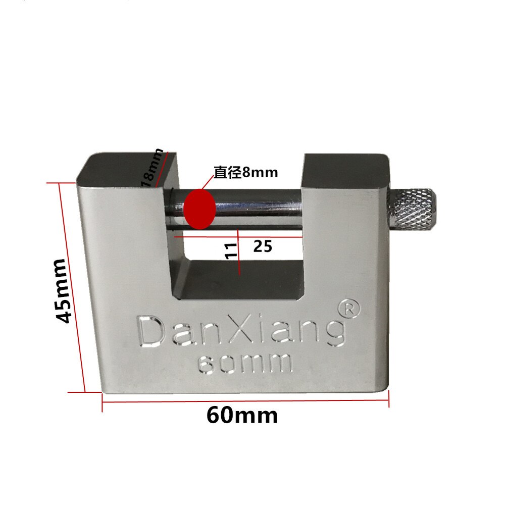 Top Security Container Garage Trailer Padlock Heavy Duty with 3 Keys: 60mm