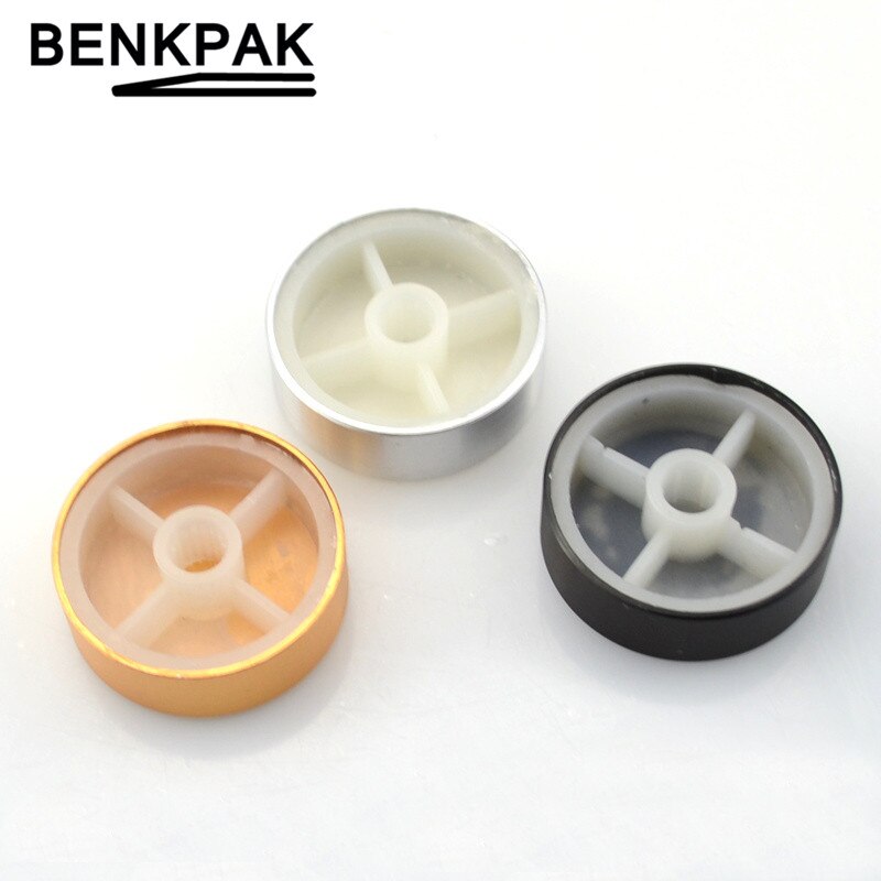 Bouton de contrôle de Volume de potentiomètre de bouton d'alliage d'aluminium de 30*10mm bouton rotatif de 10x30mm pour l'arbre moleté de diamètre de 6mm du bouton de Volume