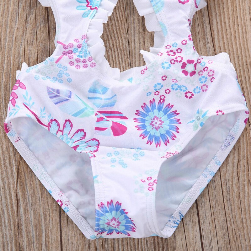 1-6 år pige blomstermotiver tankini børn split badetøj toddler badedragt kostume baby badedragt sommer piger strandtøj