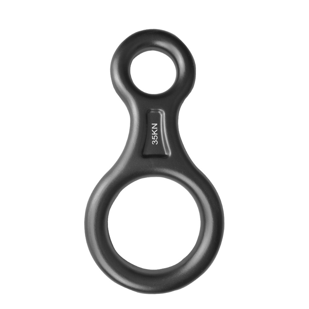 Boneco de montanhismo 35kn, equipamento de escalada para montar, equipamento de resgate, placa de aparelho para montanhamento: Cinza