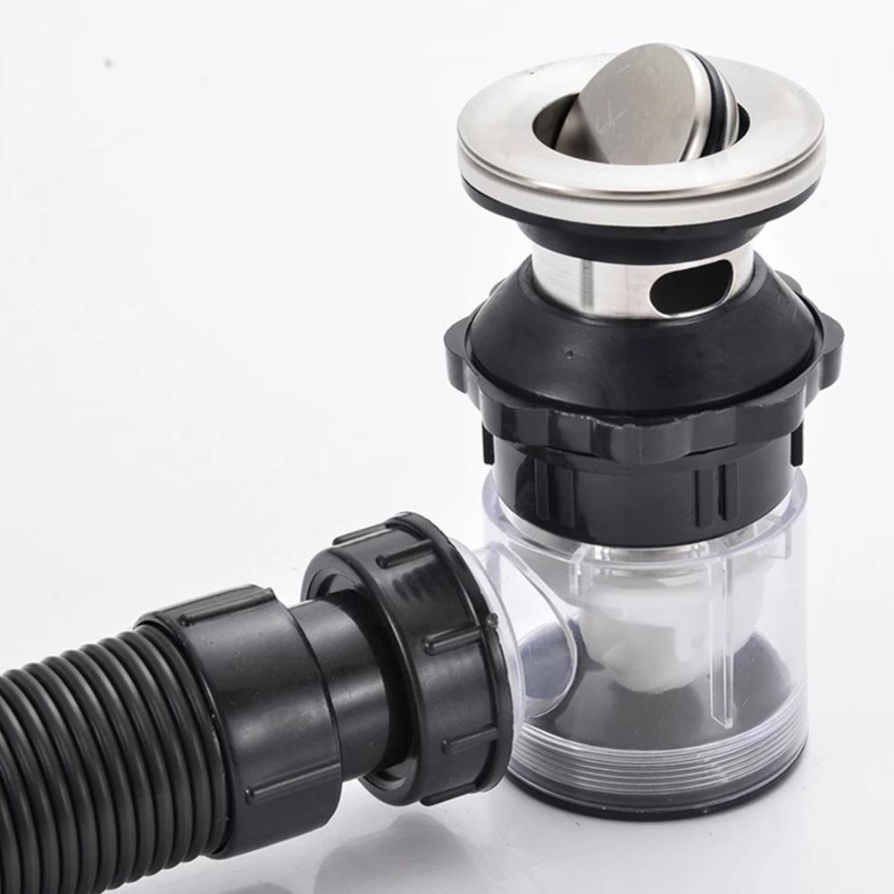 Washbasin integrated steel drain pipe Washbasin wash fittings pipe clamshell drain drain basin D9V2