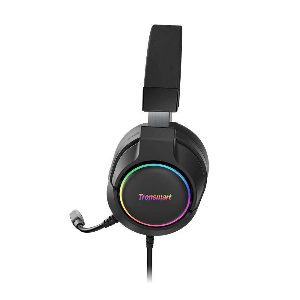 Tronsmart Sparkle Virtual 7.1 gamingowy zestaw słuchawkowy z portem USB oświetlenie RGB RGB dla PS4/PS5 PC/Laptop przełącznik Nintendo, seria Xbox: Default Title