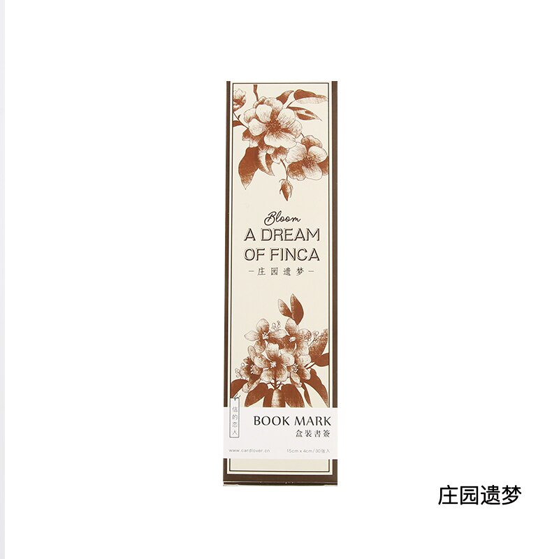 30pcs / 1lot Sakura flying series Paper bookmarks message Cards bookmark for books/Share/book markers/stationery: Zhuangyuanyimeng