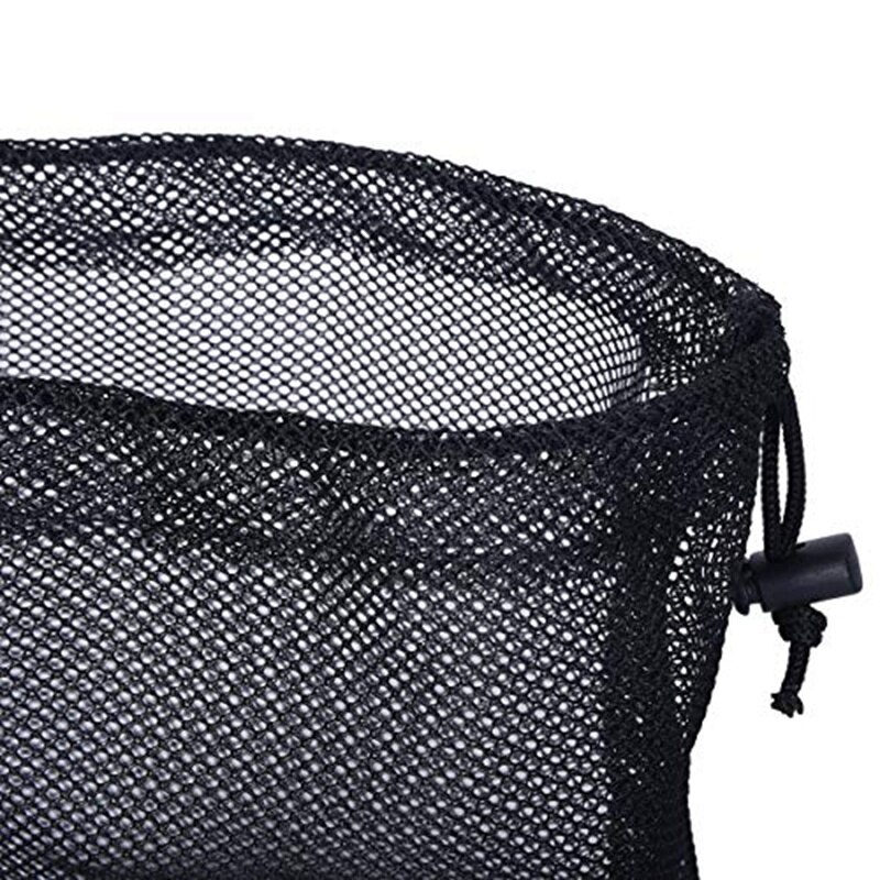 5 PCS Durable Nylon Mesh Ditty Bag for with Drawstring Lock Closure Net Bag for Toys ,Balls