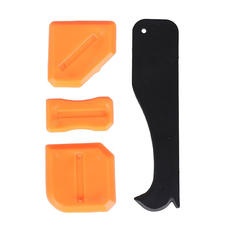 5in1 Silicone Remover Sealant Caulk Finisher Grout Scraper Kit Multifunctional Rubber Shovel Floor Mould Removal Spatula Tool: Yellow squeegee