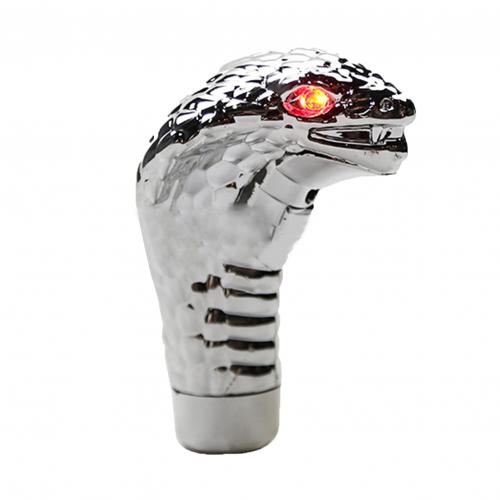 Cobra slange universal bil manuel gearskiftepind med led lampe: Rødt lys