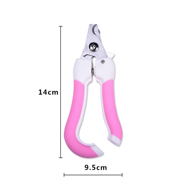 Coupe-ongles pour animaux de compagnie, avec râpe, en acier inoxydable, pour chiens et chats, nettoyage et entretien des ongles: S Pink