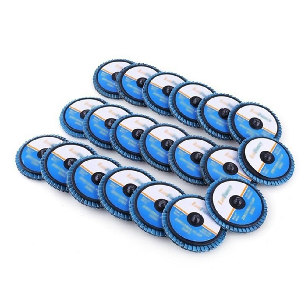 10PCS 2/3 Inch 40/60/80/120 Grit Roll Lock Flap Disc Grinding Sanding Wheel High Density Zirconia Alumina #35