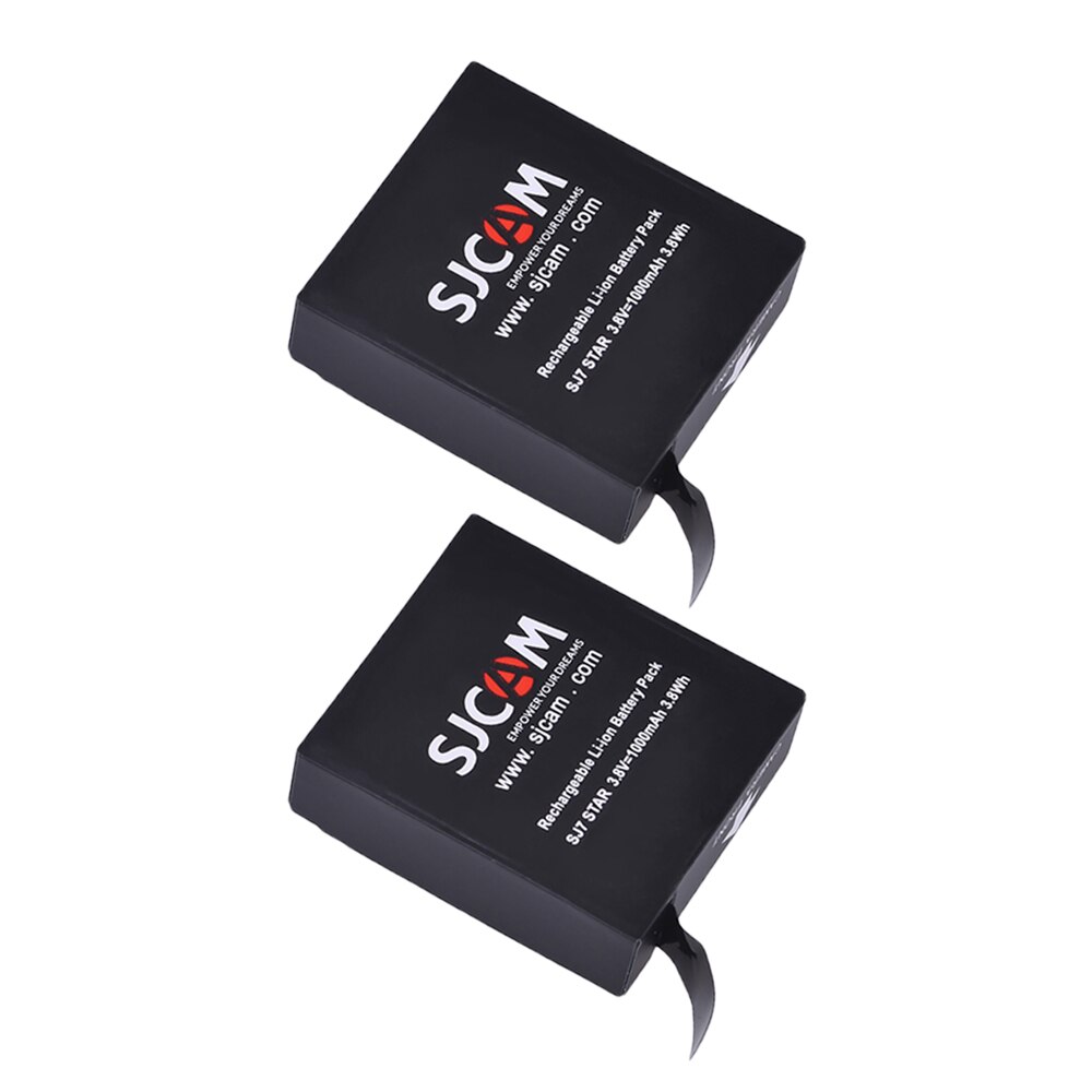 1000mAh SJ7 Battery / SJ7 Charger for SJCAM SJ7 Star Action Camera: 2x Battery