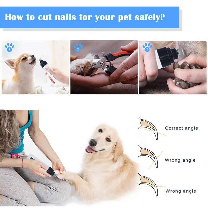 Nagel Clipper Für Hunde Nagel Clippers Haustier Grinder Kurze Unhas Gato Für Katzen Hund Nagel Clipper USB Tier Pflege Trimmer geräuscharm
