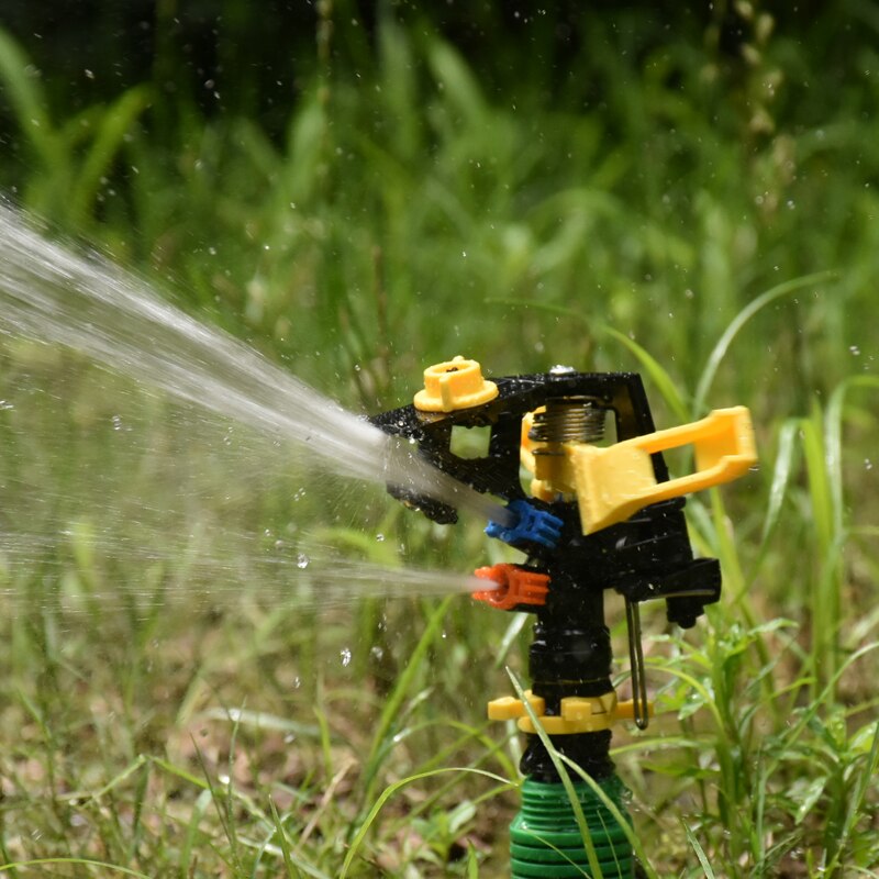 360 degrees Rotating water sprinkler With support Rocker nozzle farm sprinklers used for watering & irrigatio 1set