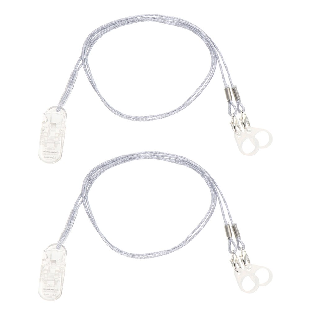 2Sets Hearing Aid Anti-lost Ropes BTE Hanging Lanyards Simple Deaf-aid Protector