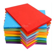 A4 papier druck und duplizieren dicke handgemachte papier Origami rechteckigen farbe freundlicher Origami Material leuchtstoff papier