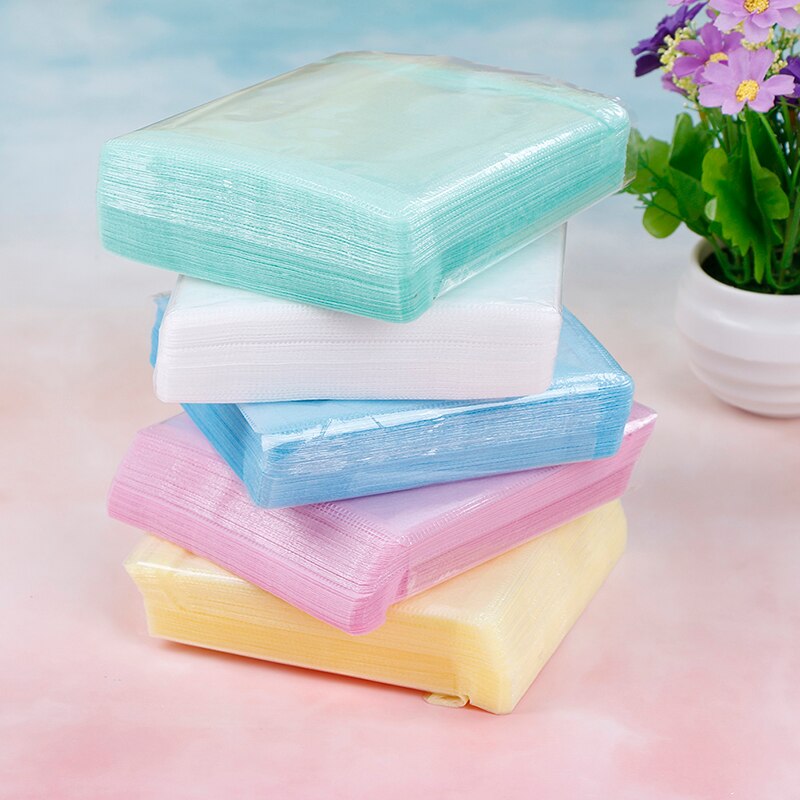 100pcs Record Plastic Bags Anti-static CD Storage Case CD DVD Double Sided Bag