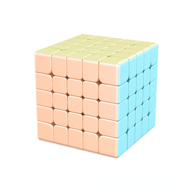 [ECube] Moyu Meilong 5X5 Stickerloze Speed Cube Moyu Cubing Klaslokaal 5X5X5 Magische Kubus professionele Puzzel Speelgoed voor Kinderen: Bordeaux