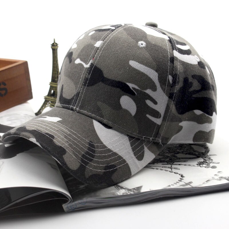 Sommer afslappet camouflage hat diy baseball caps par cap udendørs skygge blank hip hop hatd til mænd kvinder: 04
