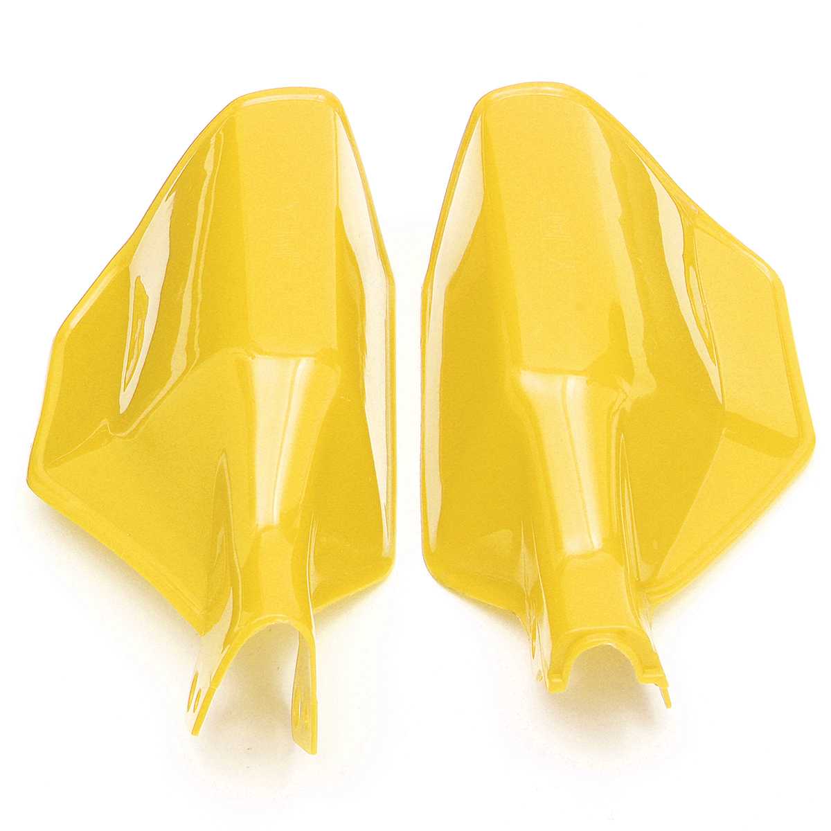 Pair Universal Motorcycle Handguards Hand Guard Shield Scooter Protector Protection: YELLOW