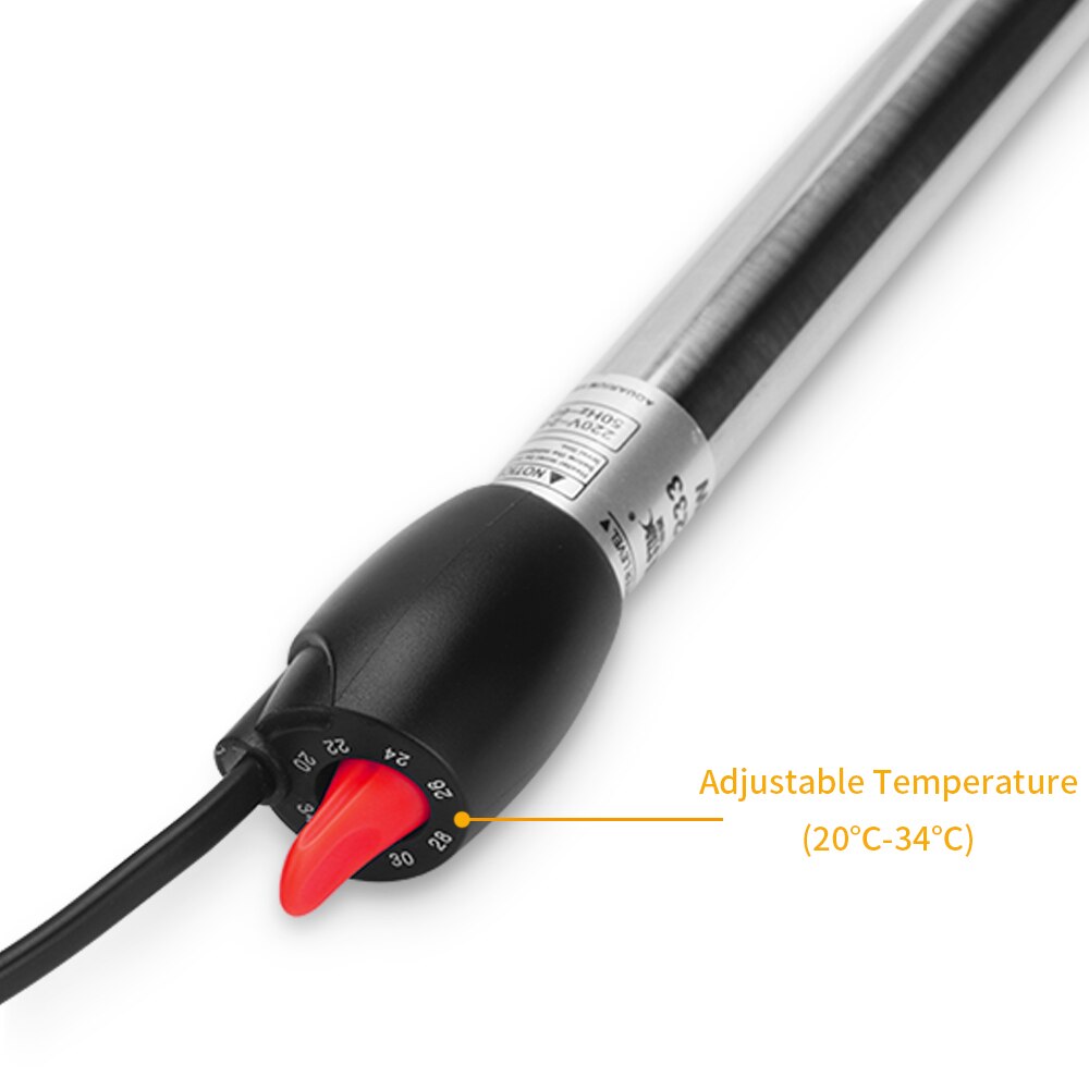 Calentador de agua sumergible para acuario, termostato de varilla de calentamiento de temperatura constante para tanque de peces de tortuga, 220V
