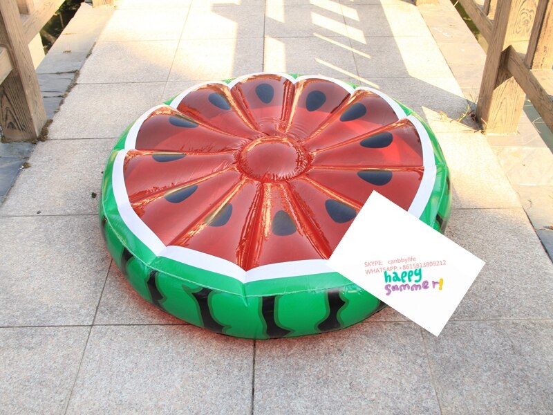 Günstige preis aufblasbare wassermelone wasser Schwimmbad schweben Floß/wassermelone aufblasbare Schwimmbad schweben