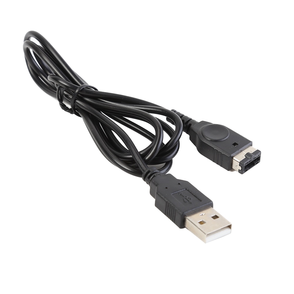 Cable de carga delicado negro 1,2 m 3.9ft USB cargador Juegos Accesorios para DS NDS Gameboy Advance SP GBA SP