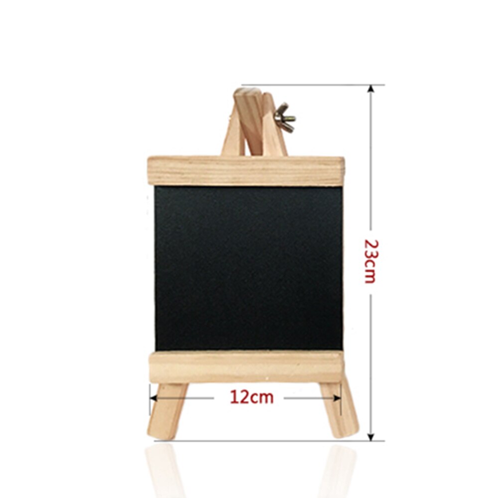 Desktop Message Blackboard Pine Wood Easel Chalkboard Kids Wooden Memo Black Board Collapsible Writing Boards: S