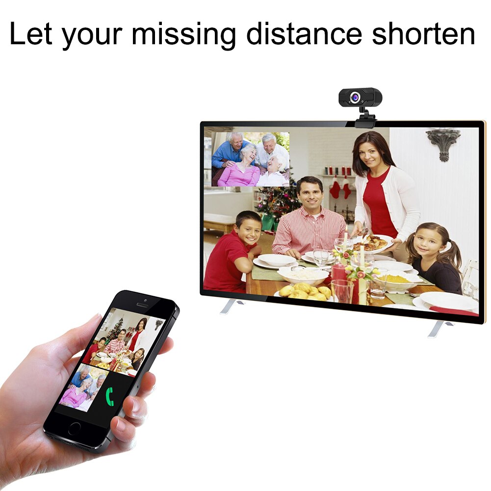 USB Web Camera 1080P 720P HD 2MP Computer Camera Webcams Built-in Sound-absorbing Microphone 1280 * 1080 Dynamic Resolution