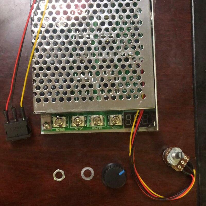 Ayhf -10-55v 100a 5000w dubbelzijdige dc-motor snelheidsregelaar pwm-regeling zachte start