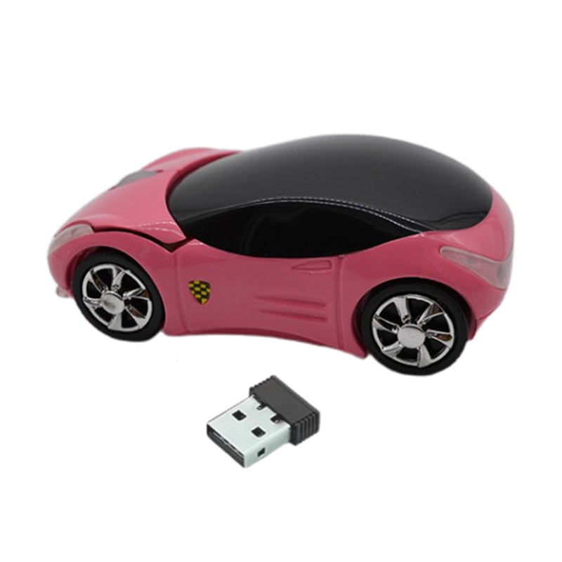 Wiederaufladbare 2 Wireless Gaming Mäuse mit USB Empfänger Bunte Auto Tragbare Maus für Laptop PC Computer R1WC Wholesalse