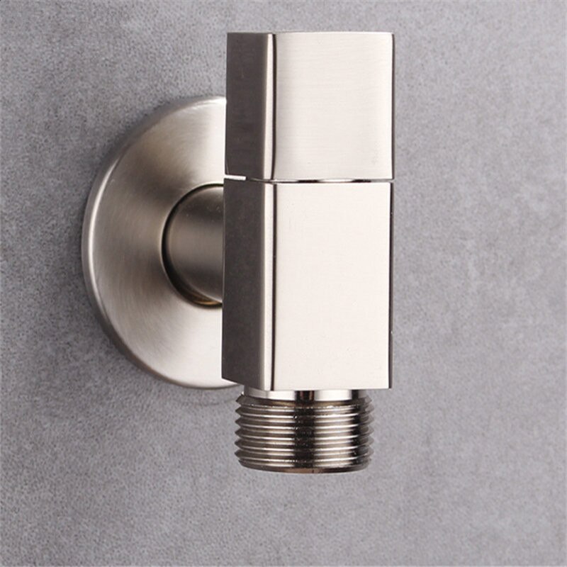 Washing Machine Faucet Stainless steel Sink Toilet Tap Wall Mounted Single Cold Faucet Bibcocks Faucet Nickel Outdoor Faucet: Style 2