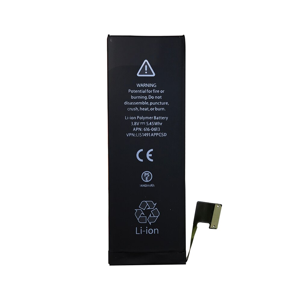 Oplaadbare Telefoon Batterij Voor Apple Iphone 5 5G A1428 1457 1440 Mah Accumulator Voor Mobiele Telefoon Batterijen