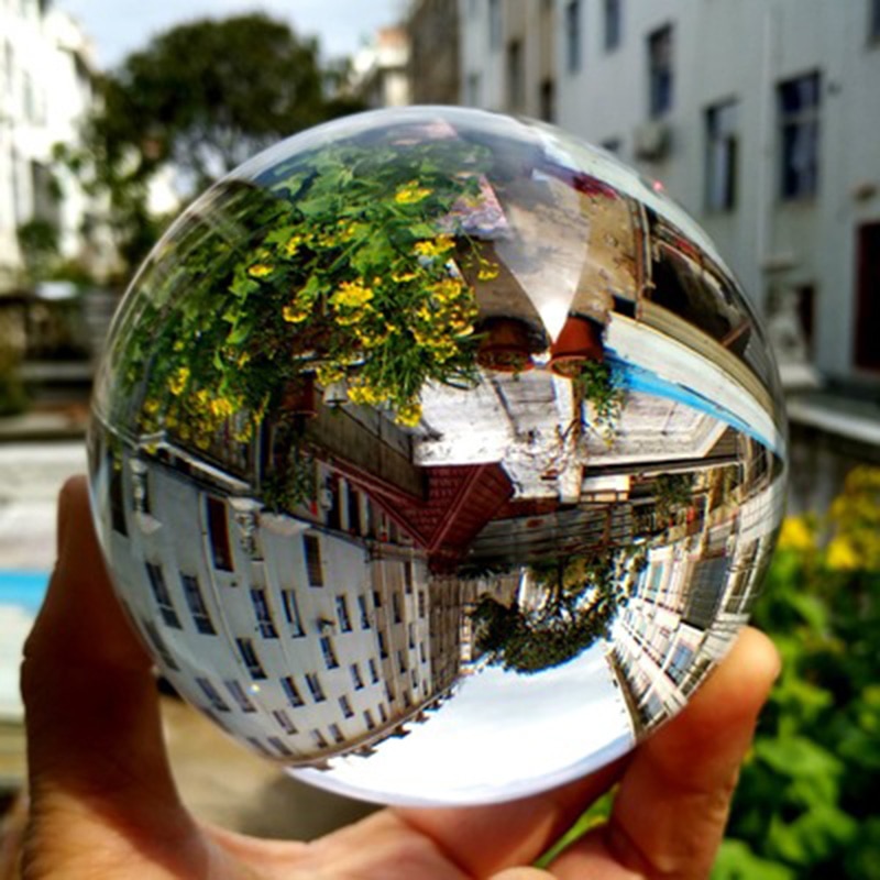 Clear Crystal ball Sphere Glass Globe Photography Photo Props Acrobatic Performance Ball Crystal Craft Decoration
