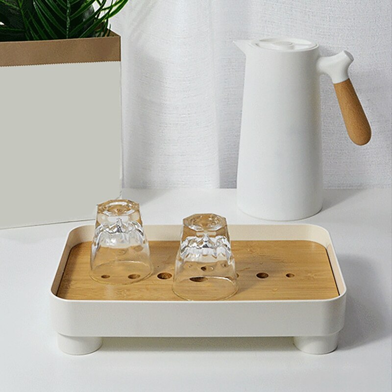 Mini Bamboo Chinese Gongfu Tea Tray Table Box With Water Storage Japanese Tea Serving Tray Bamboo Tea Table