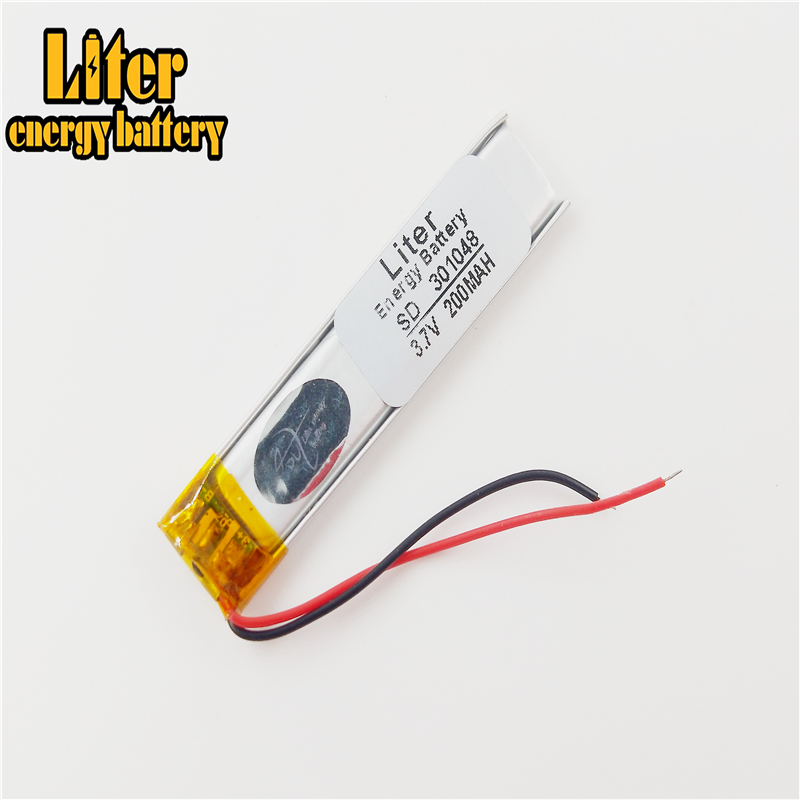 3.7v 200 lithium-polymer-akkuzellen 301048 li-po, li-ion) für  mp3 mp4 mp5 gps-, psp- und bluetooth-geräte