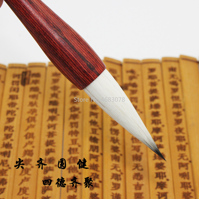3 Stck Woll Schriftlich Pinsel Chinesische Schreiben Stift Kalligraphie Pinsel einstellen Mittel Regelmäßige Skript bursh Für Kunst Zeichnung Malerei Supplie