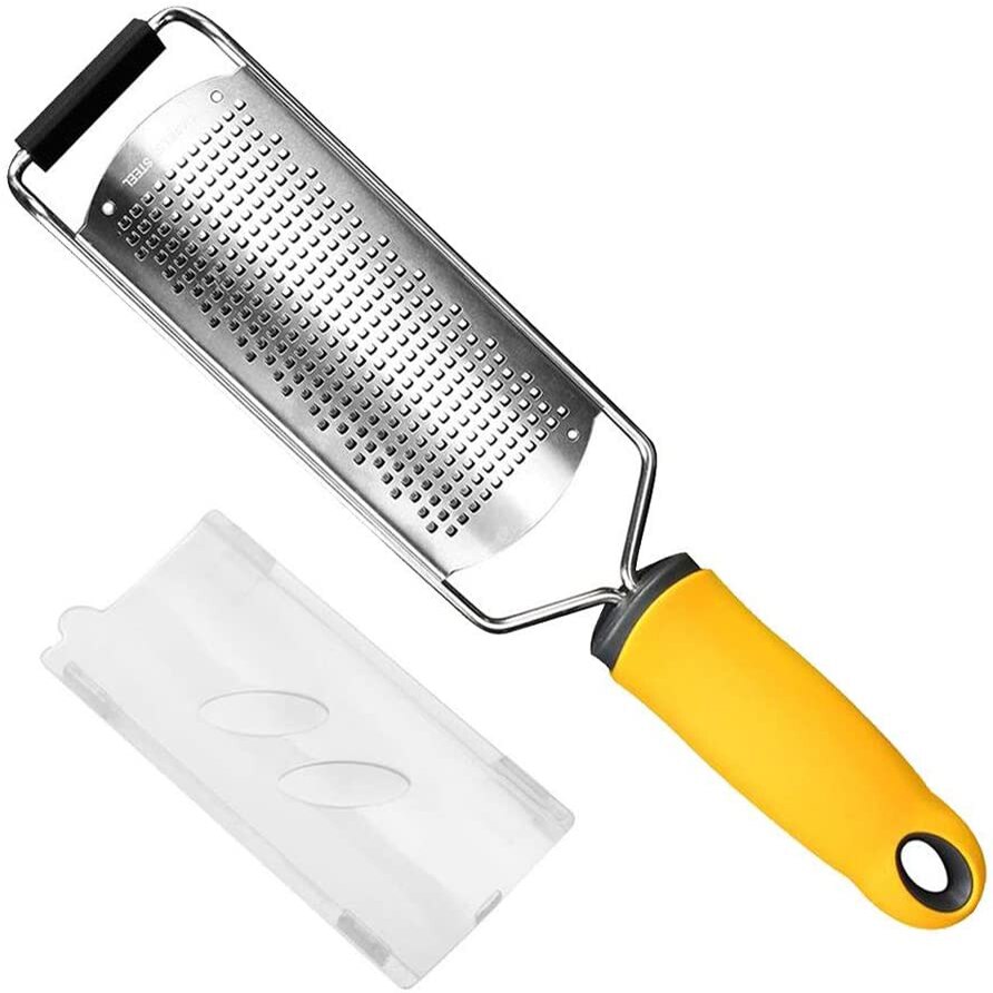 Stainless Steel Mill Cheese Grater Garlic Butter Mill Grater Lemon Zester Citrus Ginger Long Handle Vegetables Manual Slicer